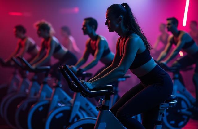 High-energy spin class in session
